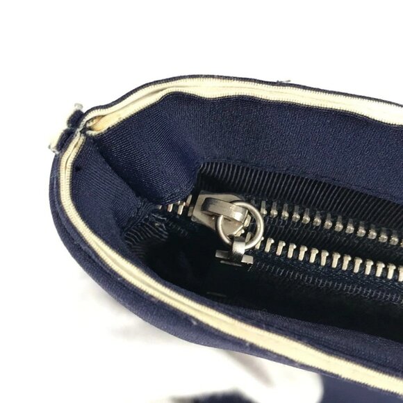 CHANEL Bag Tote Bag Hand Bag polyamide Navy/Silver - Picture 7 of 16